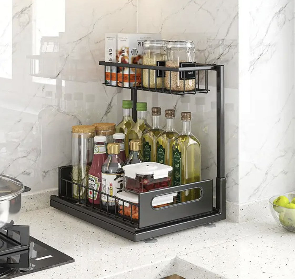 Organizador de Doble Nivel Multiusos. - Seiton Home