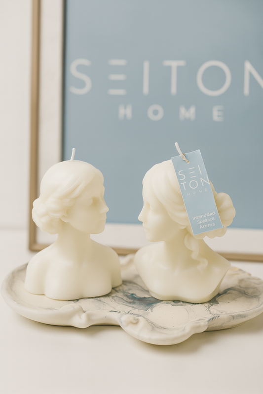 Plato porta vela estilo Barroco.