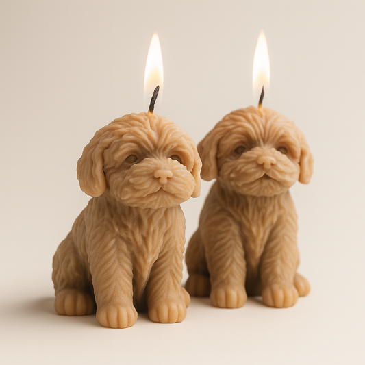 2 Velas decorativa Poodle Baby!!