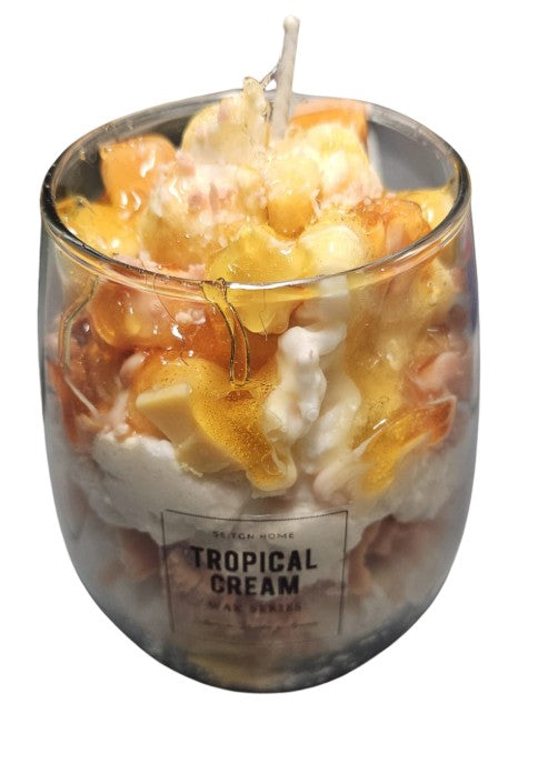 🥭 Tropical Cream - Exuberancia tropical en forma de vela. - Seiton Home