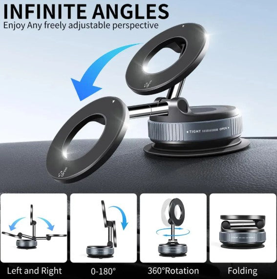 Soporte Magnético Para Teléfono Con Succión Al Vacío